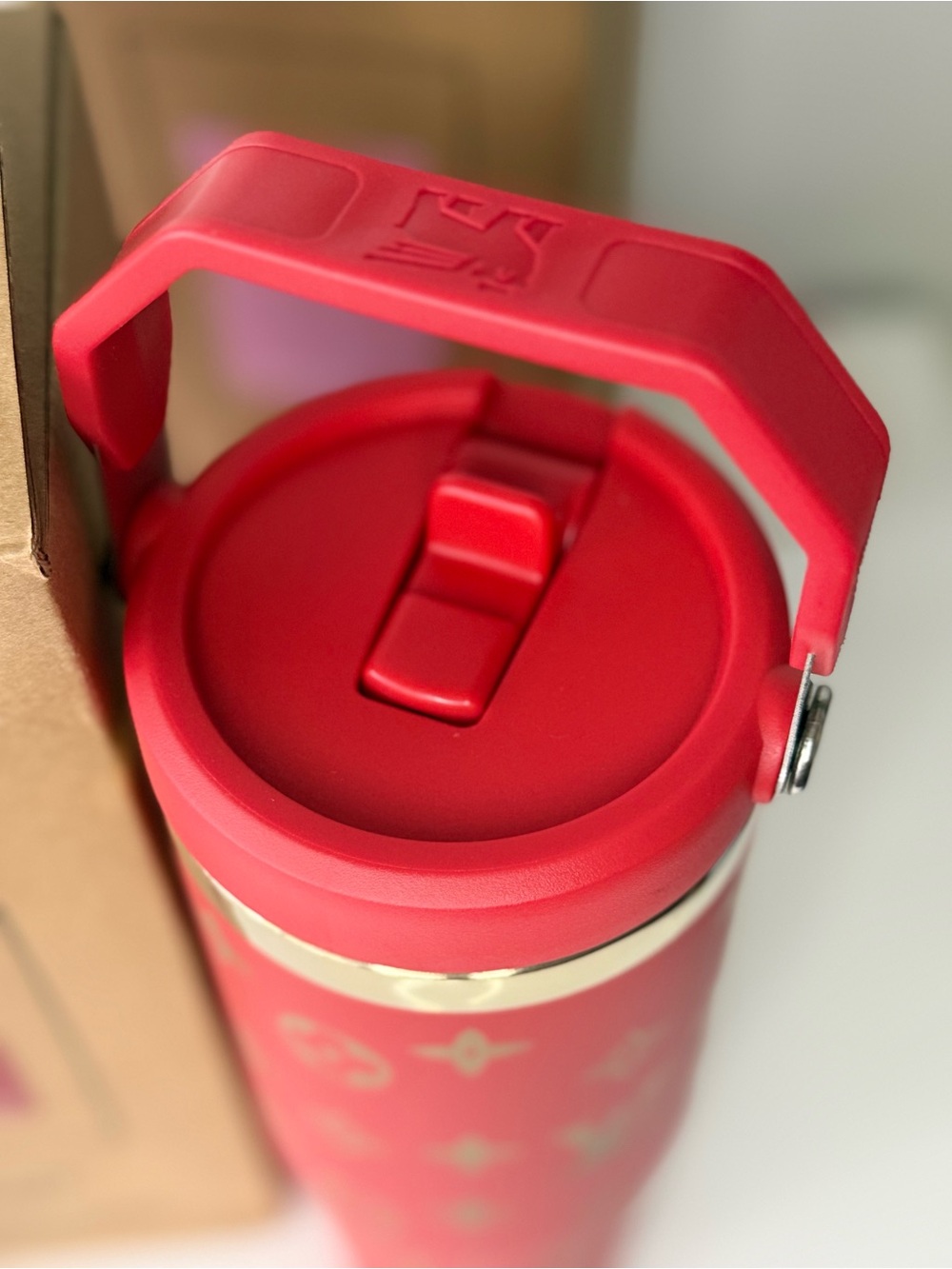 New! Stanley x Red Tumbler with Gold Monogram 30 oz - Picture 5 of 7